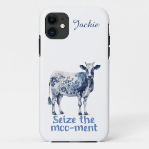 "Ergreife den Moo-ment"-Benutzerdefiniert Case-Mate iPhone Hülle