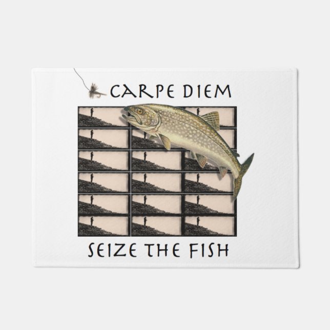 Ergreifen Sie die Fisch-Fischer-Fußmatte Fußmatte (Vorderseite)