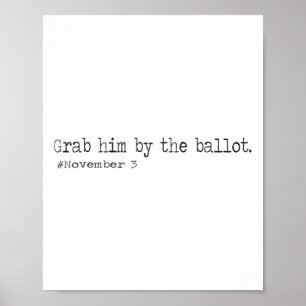 Ergreift ihn am Llot Lustig Wählt Trump raus Adios Poster