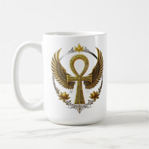 Erhabene Ankh Macht Heiliges Ägyptisches Erbe Kaffeetasse