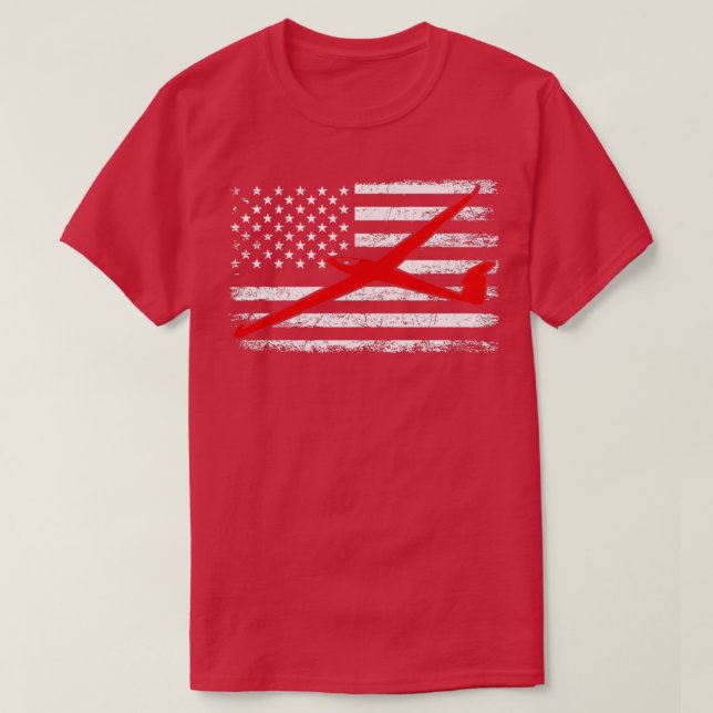 erhabener American Flag T-Shirt (Design vorne)