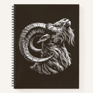 Erhabener Widder - Wild und Edel Notizbuch
