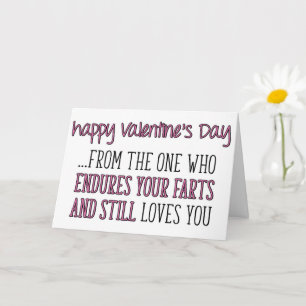 Erhält Ihre Furzen, der Funny Valentine Day Karte