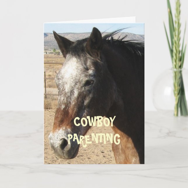 Erhalten älter und klüger - CowboyParenting Karte (Vorderseite)