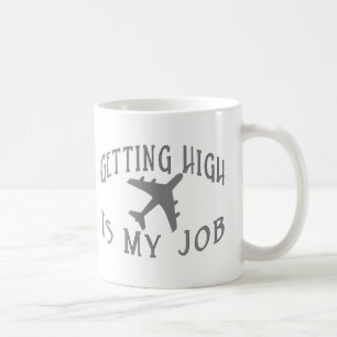 Erhalten des hohen Fluglinien-Piloten Kaffeetasse