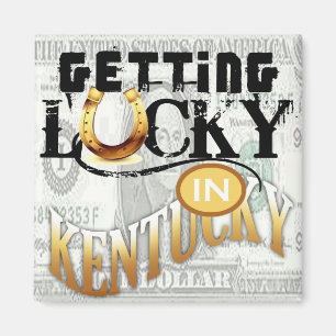 Erhalten glücklich in Kentucky durch Gregory Gall Magnet