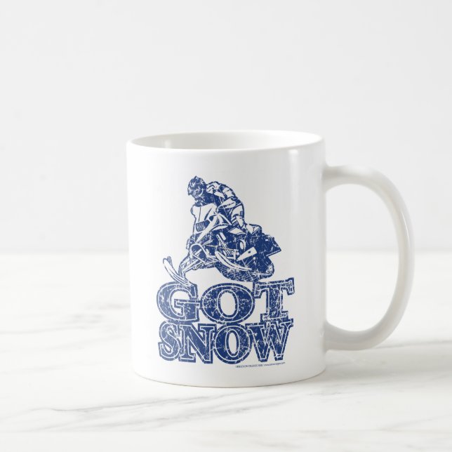 Erhalten-Schnee-Beunruhigen-Blau Kaffeetasse (Rechts)