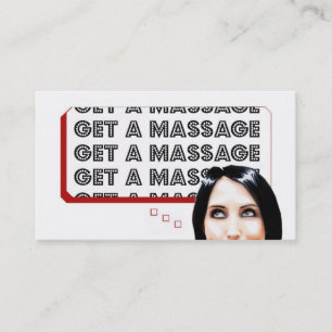 Erhalten Sie eine Massage Visitenkarte