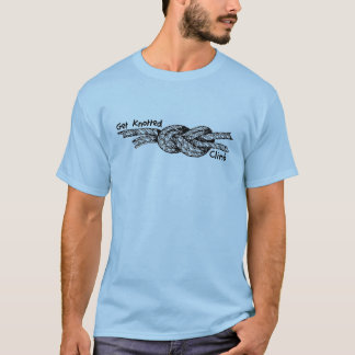 Erhalten Sie geknotetes Felsen-KletternT-Shirt T-Shirt