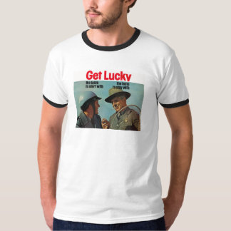 Erhalten Sie glücklich - blinzeln Sie, blinzeln T-Shirt