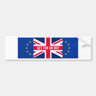 Erhalten Sie Großbritannien aus der EU heraus Autoaufkleber