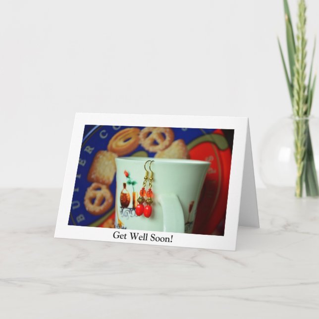 Erhalten Sie gut bald! Karte (Vorderseite)