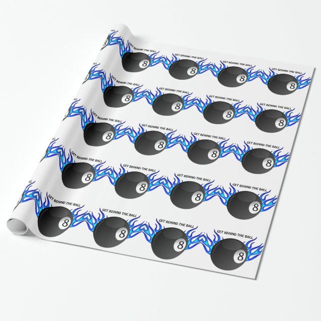Erhalten Sie hinter dem BALL 8 Geschenkpapier (Ungerollt)