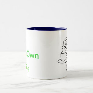 Erhalten Sie Ihre eigene Kaffee-Tasse Zweifarbige Tasse