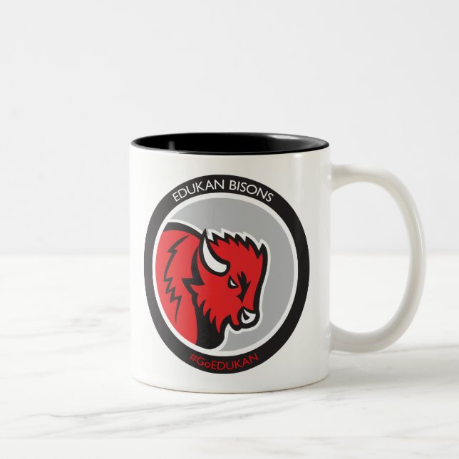 Erhalten Sie Ihrem EDDIE die BISON-Tasse von Zweifarbige Tasse (Rechts)