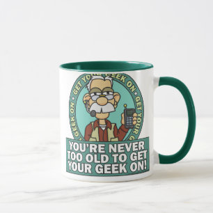 Erhalten Sie Ihren Geek auf Tasse
