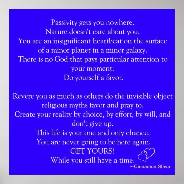 ERHALTEN SIE IHREN POSTER (Vorne)