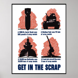 Erhalten Sie im Schrott -- Grenze Poster