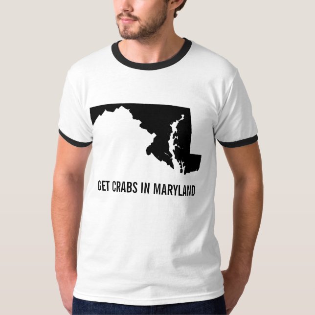 ERHALTEN SIE KRABBEN IN MARYLAND T-Shirt (Vorderseite)