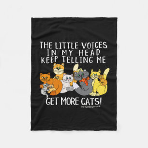 Erhalten Sie mehr Katzen lustiges Fleecedecke