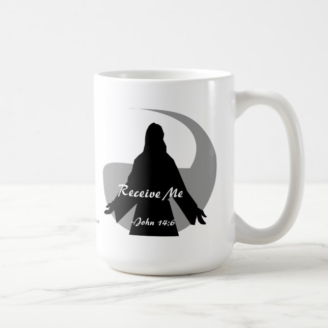 Erhalten Sie mir John 14:6 Bibelzitate Kaffeetasse (Rechts)