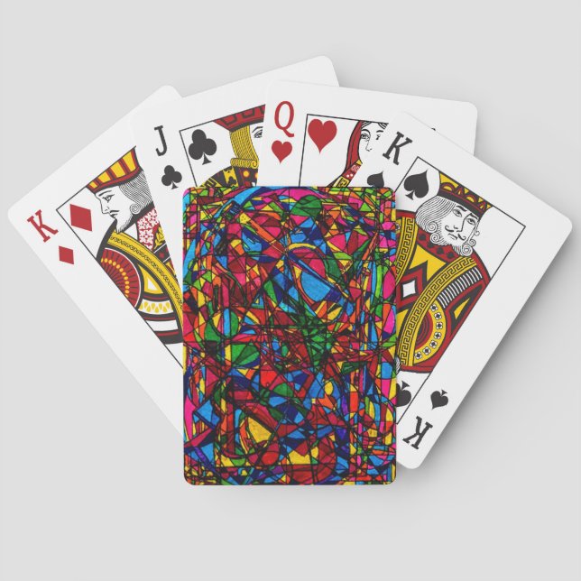 Erhalten Sie Spaß und GLÜCK von den Spielkarten (Rückseite)