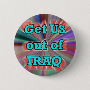 Erhalten Sie US aus der IRAK-Knopf heraus Button