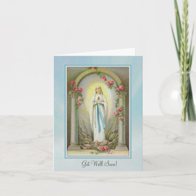 Erhalten Sie wohle bald religiöse Karte (Vorderseite)
