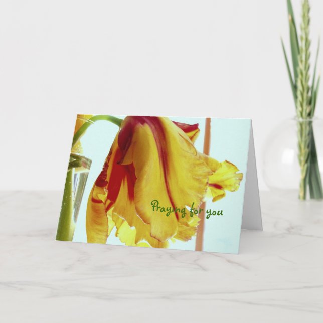 Erhalten Sie wohle Gebets-Karte Karte (Vorderseite)