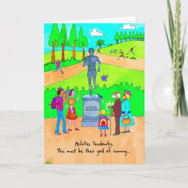 Erhalten Sie wohle Karte für Läufer - (Vorderseite)