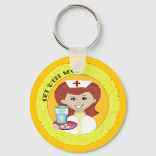 Erhalten Sie wohle Krankenschwester Schlüsselanhänger