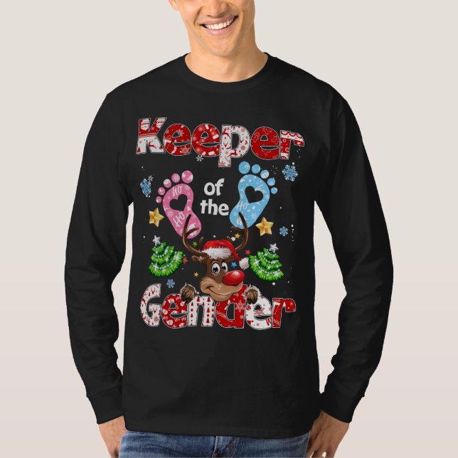 Erhaltung des Gender Weihnachtsbaum Rentier Holid T-Shirt (Vorderseite)