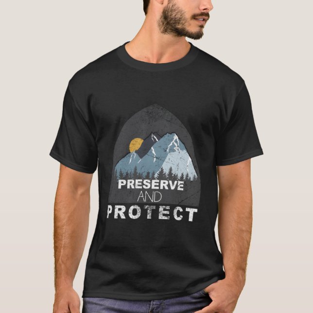 Erhaltung und Schutz unserer Nationalparks Rettend T-Shirt (Vorderseite)
