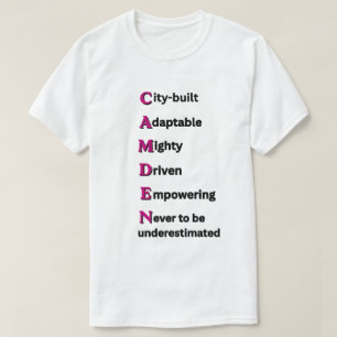 ERHEBE DICH AN DIE SPITZE, Motivierend Magenta Uni T-Shirt