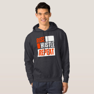Erhebe dich, arbeite hart, wiederhole - Inspiriere Hoodie