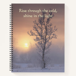Erhebe dich durch den kalten Winter-Zen  Notizbuch
