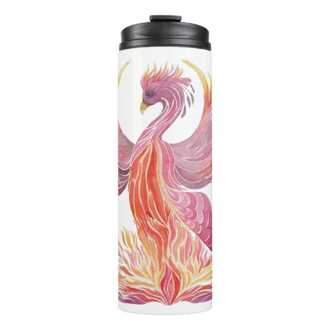 Erhebe dich Phönix Thermosbecher (Vorderseite)