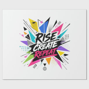 Erhebe dich, schaffe, wiederhole - Inspirierende M Geschenkpapier