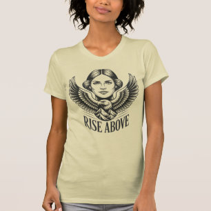 Erhebe dich über Frau Adler Flügel Berg Freiheit T-Shirt