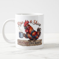 Erhebe dich und strahle, grumpy Hahn, lustiger Mor