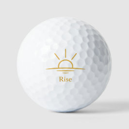 Erheben — Minimalistischer Sonnenaufgang Golfball