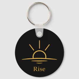 Erheben — Minimalistischer Sonnenaufgang Schlüsselanhänger