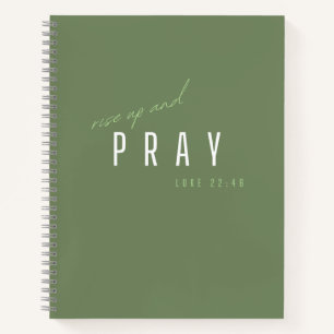 erheben und beten. Luke 22:46. Notebooks und Journ Notizbuch