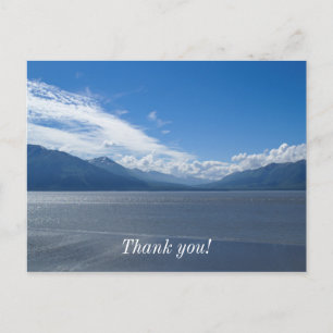 Erhebende Alaska-Berge Postkarte
