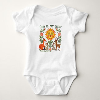 Erhebendes Snap-tee Baby Strampler