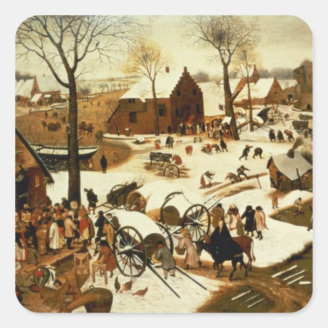 Erhebung in Bethlehem, c.1566 Quadratischer Aufkleber (Vorderseite)