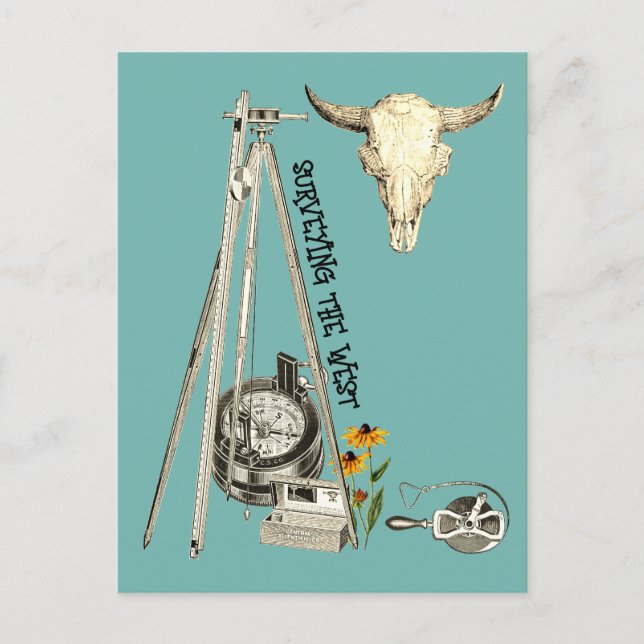 ERHEBUNG WESTERN LAND SURVEYOR ALTER WESTEN POSTKARTE (Vorderseite)