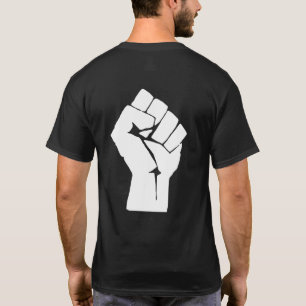 Erhobene schwarze Faust - Widerstand Protest T-Shirt