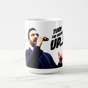 Erhöhen Sie die Lautstärke Kaffeetasse