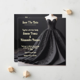 Erhöhen Sie Ihr Bridal-Thema mit Schwarz muffiger  Ankündigung